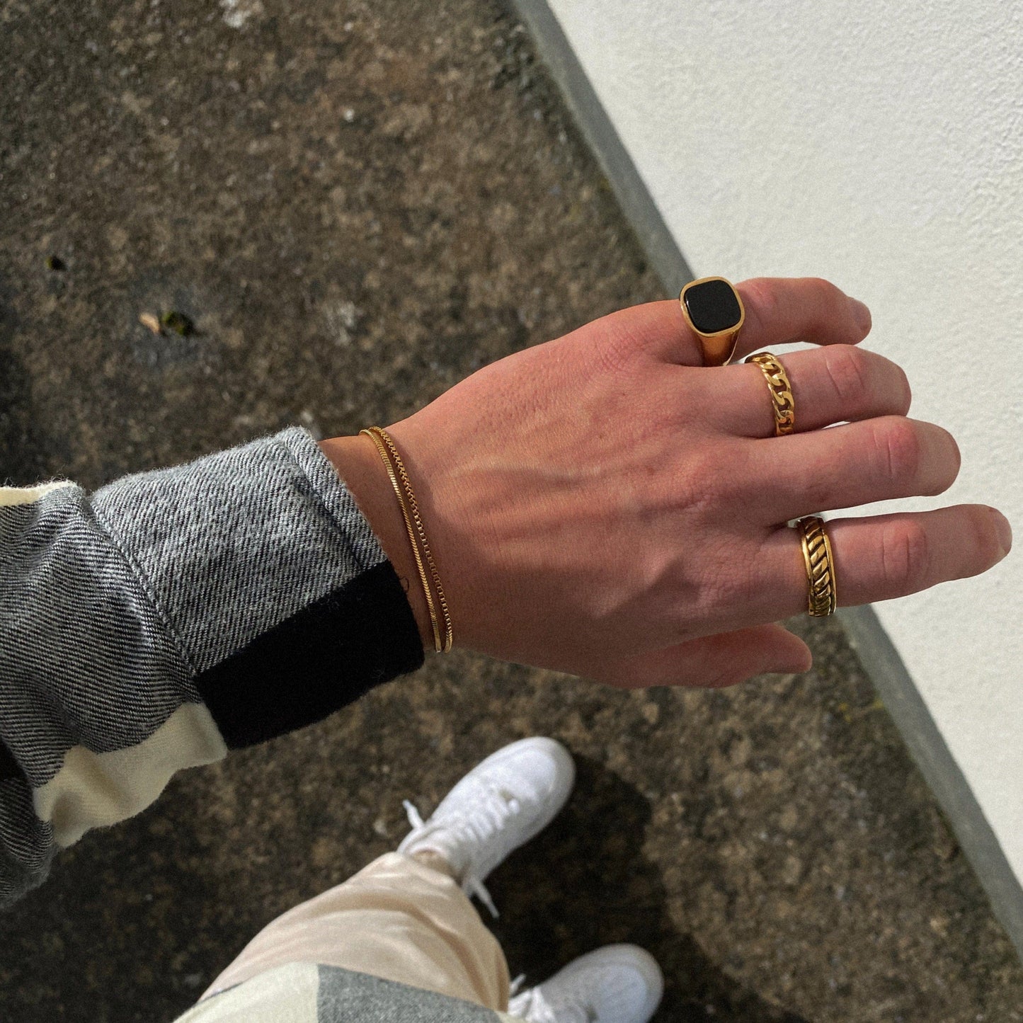 Square Onyx Ring