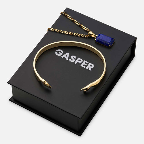 Void Lapis + Creation of Adam Cuff Gift Set