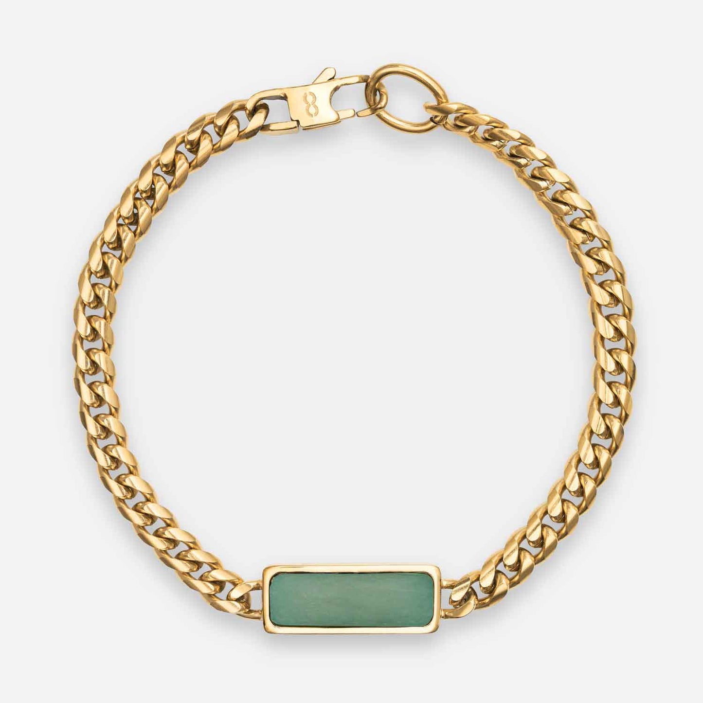 Fusion Cuban Bracelet, Aventurine