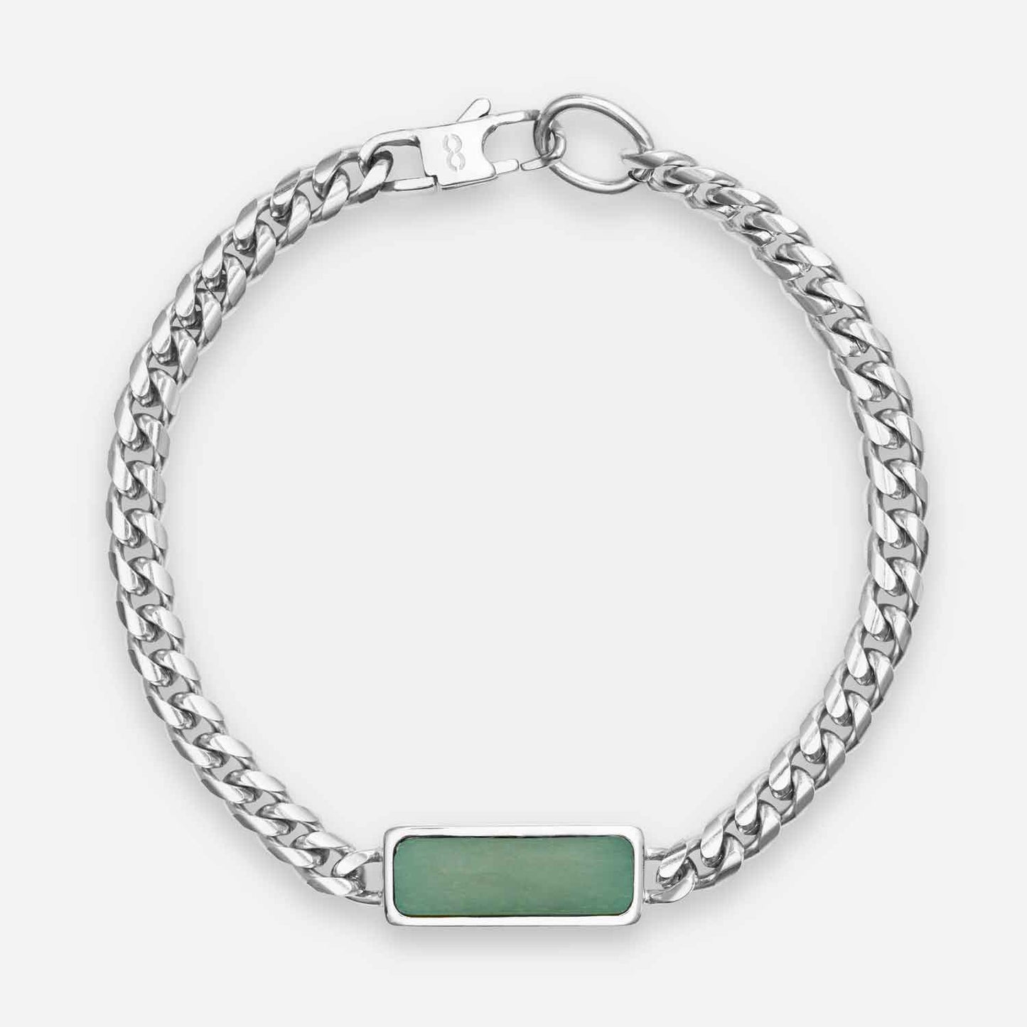 Fusion Cuban Bracelet, Aventurine