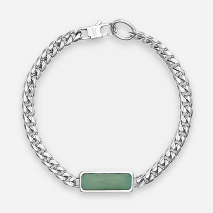 Fusion Cuban Bracelet, Aventurine