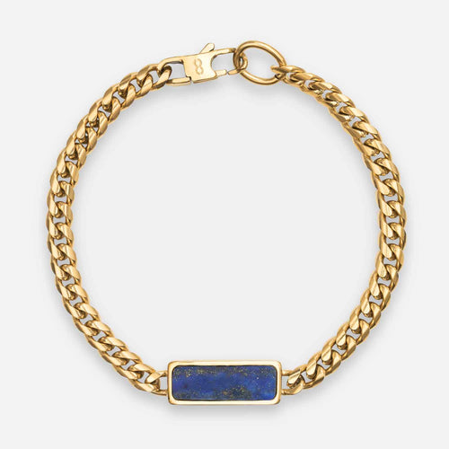 Fusion Cuban Bracelet, Lapis