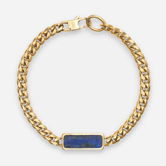 Fusion Cuban Bracelet, Lapis