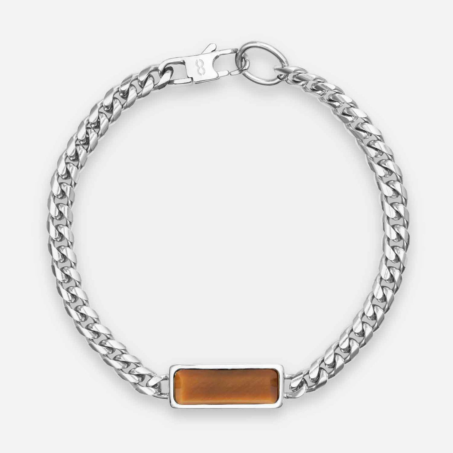 Fusion Cuban Bracelet, Tigers Eye