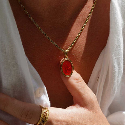 Grateful Pendant - Red