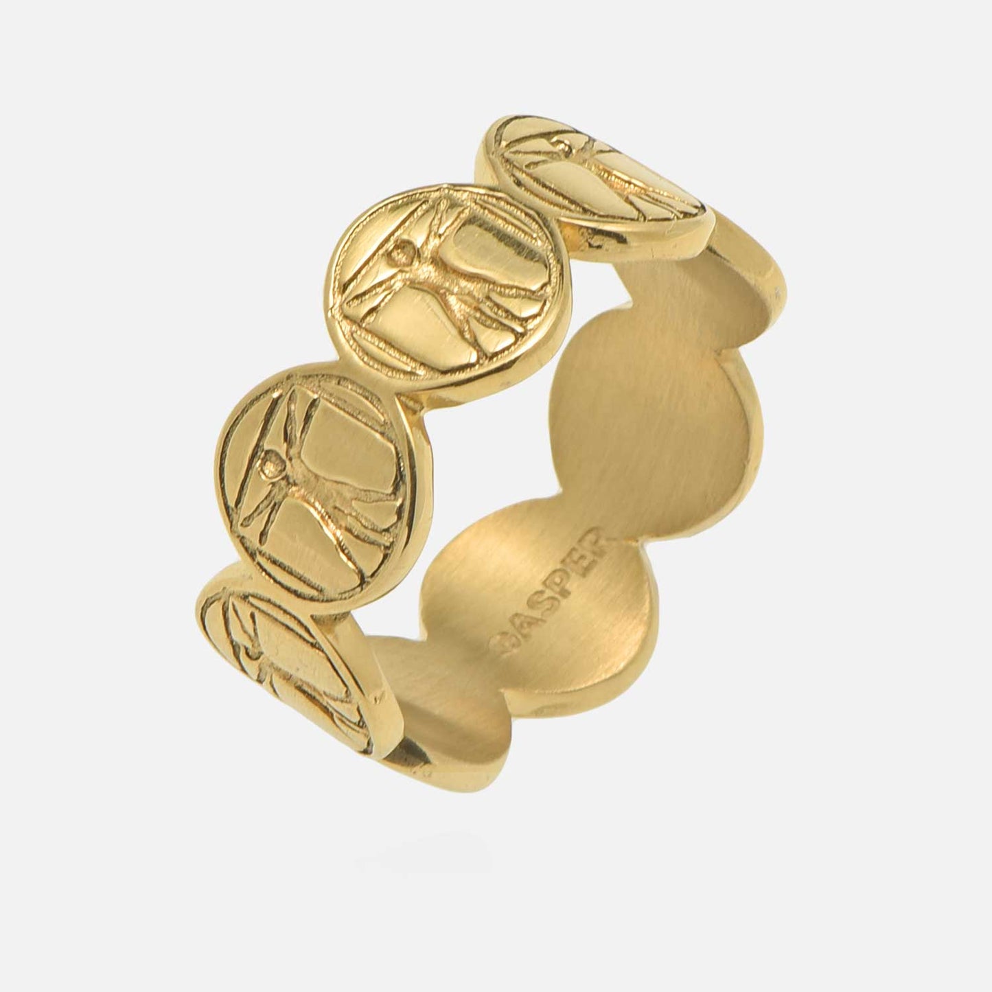 Vitruvian Man Band Ring