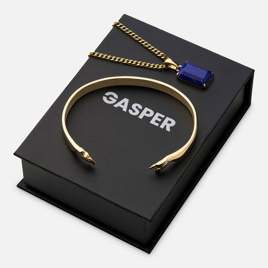 Void Lapis + Creation of Adam Cuff Gift Set